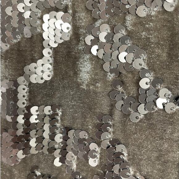 Anthropologie X RO & DE Andi Sequined Velvet Tee Shift Dress Holiday Party NEW - Picture 9 of 11